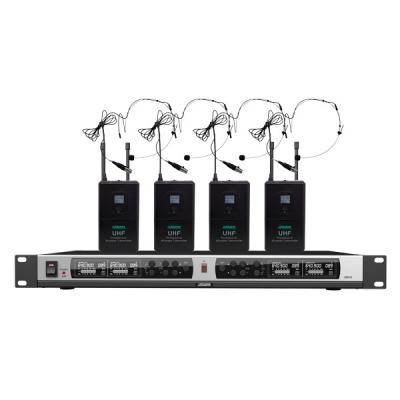 Bộ 04 Micro không dây choàng đầu kèm đầu thu 4 kênh DSPPA D5843