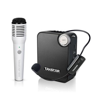 Máy trợ giảng sử dụng Micro không dây cầm tay, cài đầu Takstar E500W Headset + Handheld