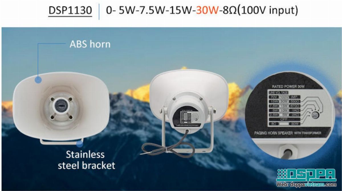 Loa nén, loa phóng thanh 30W DSP1130