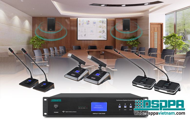 MP9866 | Hệ thống hội thảo có dây, hỗ trợ 120 máy