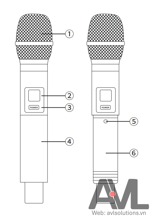 Micro không dây cầm tay TS-3380 Micro không dây cầm tay TS-3380