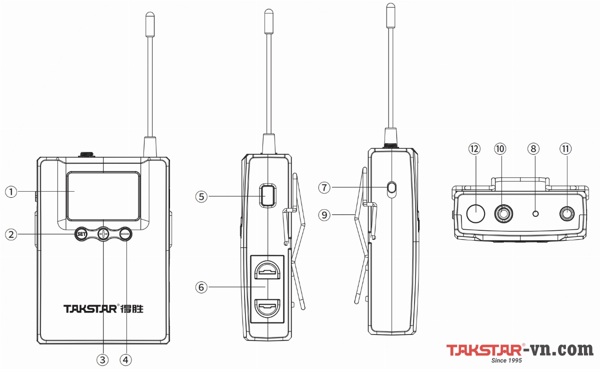 Hướng dẫn sử dụng micro đeo hông di động SC-TL