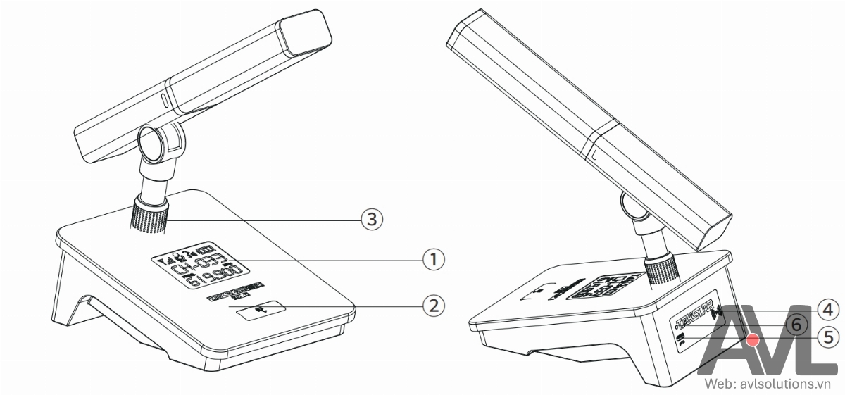 Hướng dẫn sử dụng Micro không dây để bàn Takstar XC-TH