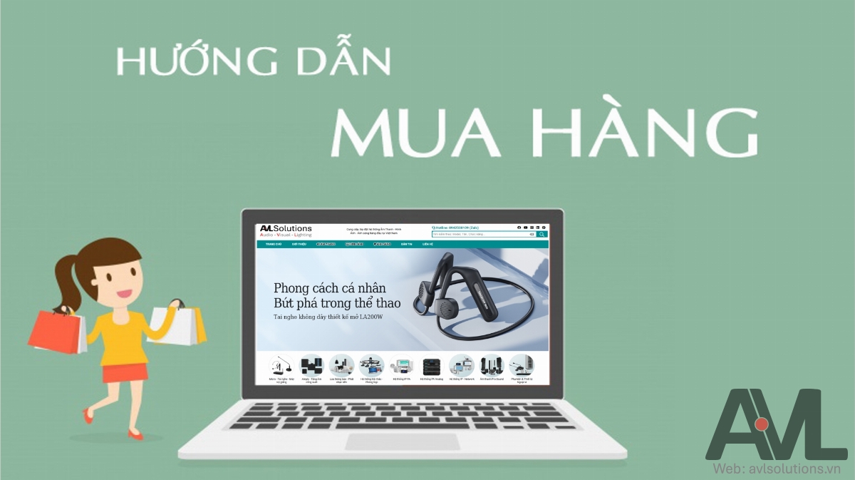 Hướng dẫn mua hàng và thanh toán trên website AVL Solutions Hướng dẫn mua hàng và thanh toán trên website AVL Solutions